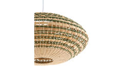 Hanging lamp Ø59,5x28 cm TAWELA rattan natural+green