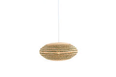 Hanging lamp Ø59,5x28 cm TAWELA rattan natural+green