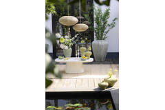 Hanging lamp Ø59,5x28 cm TAWELA rattan natural+green