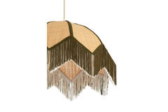 Hanging lamp Ø45x32,5 cm SULINA raffia natural+green