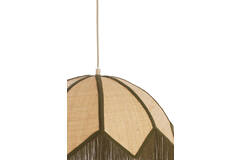 Hanging lamp Ø45x32,5 cm SULINA raffia natural+green