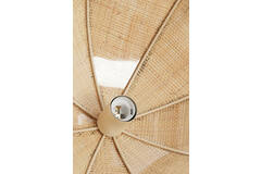 Hanging lamp Ø45x32,5 cm SULINA raffia natural+green