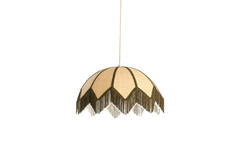 Hanging lamp Ø55x36,5 cm SULINA raffia natural+green