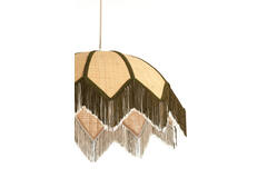 Hanging lamp Ø55x36,5 cm SULINA raffia natural+green