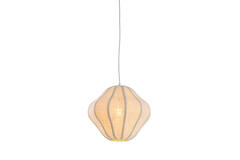 Hanging lamp Ø38,5x32 cm SUKAU linen cream