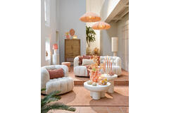 Hanglamp Ø50x20 cm CESANO licht roze