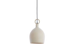 Hanging lamp Ø24x39 cm ROSERO sand+light brown spotted