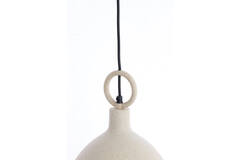 Hanging lamp Ø24x39 cm ROSERO sand+light brown spotted
