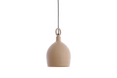Hanging lamp Ø24x39 cm ROSERO terra+brown spotted