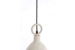 Hanging lamp Ø24x37 cm RISARI sand+light brown spotted