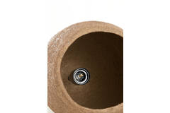 Hanglamp Ø26x56 cm DIVALA antiek donker terra