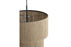Hanging lamp 3L Ø45x50 cm MALAIKA taupe