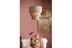 Hanging lamp 3L Ø45x50 cm MALAIKA taupe