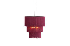 Hanging lamp 3L Ø45x50 cm MALAIKA dark purple
