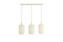 Hanging lamp 3L 80x21x34 cm TUFIA linen cream