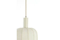 Hanging lamp 3L 80x21x34 cm TUFIA linen cream