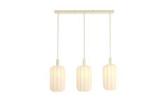 Hanging lamp 3L 80x21x34 cm TUFIA linen cream
