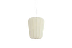 Hanglamp Ø30x37,5 cm BIBURY hout print donker bruin+wit
