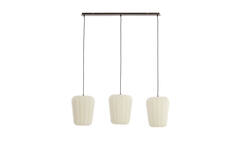 Hanglamp 3L 103x30x143 cm BIBURY hout print d bruin+wit