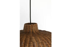 Hanglamp Ø55x40,5 cm MELZOR rotan donker bruin