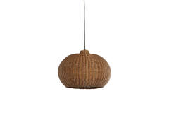 Hanglamp Ø45x32 cm MELZOR rotan donker bruin