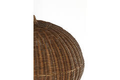 Hanglamp Ø45x32 cm MELZOR rotan donker bruin