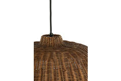 Hanglamp Ø45x32 cm MELZOR rotan donker bruin