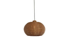 Hanglamp Ø45x32 cm MELZOR rotan donker bruin
