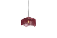 Hanging lamp Ø40x26 cm TIFFANY velvet burgundy