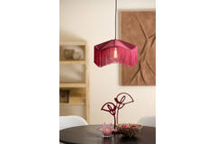 Hanging lamp Ø40x26 cm TIFFANY velvet burgundy