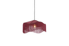 Hanging lamp Ø50x28 cm TIFFANY velvet burgundy
