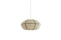 Hanging lamp Ø49x25 cm MIRELYS natural+olive green