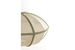 Hanging lamp Ø49x25 cm MIRELYS natural+olive green