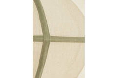 Hanging lamp Ø49x25 cm MIRELYS natural+olive green
