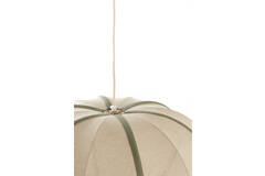 Hanging lamp Ø61x30 cm MIRELYS natural+olive green