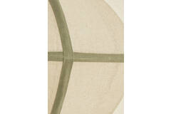 Hanging lamp Ø61x30 cm MIRELYS natural+olive green