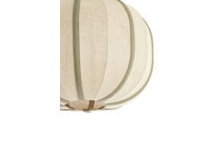 Hanging lamp Ø40x30 cm ESMIRIA natural+olive green