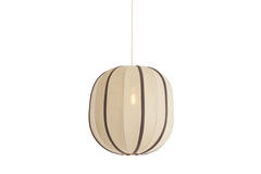 Hanging lamp Ø51x48 cm ESMIRIA natural+dark brown