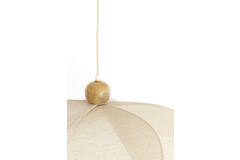 Hanging lamp Ø50x28 cm LAVRIRIA natural+wood