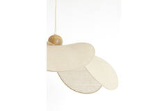 Hanging lamp Ø50x28 cm LAVRIRIA natural+wood