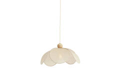 Hanging lamp Ø50x28 cm LAVRIRIA natural+wood