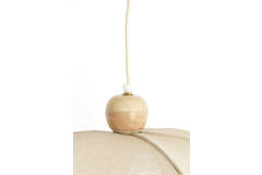 Hanging lamp Ø60x30 cm LAVRIRIA natural+wood