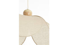 Hanging lamp Ø60x30 cm LAVRIRIA natural+wood