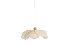 Hanging lamp Ø60x30 cm LAVRIRIA natural+wood