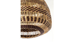 Hanging lamp Ø47x46 cm SOLUNA seagrass natural+brown