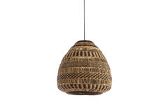Hanging lamp Ø56x55 cm SOLUNA seagrass natural+brown