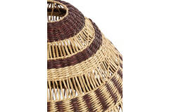 Hanging lamp Ø56x55 cm SOLUNA seagrass natural+brown