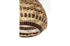 Hanging lamp Ø56x55 cm SOLUNA seagrass natural+brown
