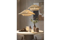 Hanging lamp Ø80x30 cm OWANA seagrass natural