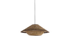 Hanging lamp Ø80x30 cm OWANA seagrass natural+brown